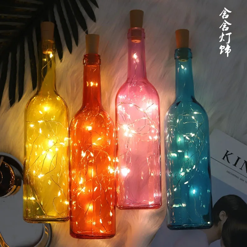 

INS bottle copper lamp gift set the LED string lights all over the sky star small night light romantic room decoration