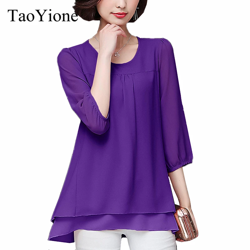 

Women Fashion Plus Size 6XL Blouses Tops 2019 Chiffon Solid O Neck Blouse Shirt Women Casual Elegant Ladies Tops Female Blusas