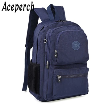 

ACEPERCH Women Original Backpack Mochila Escolar Feminina Nylon School Backpacks For Teenage Girl Casual Large Capacity Rucksack