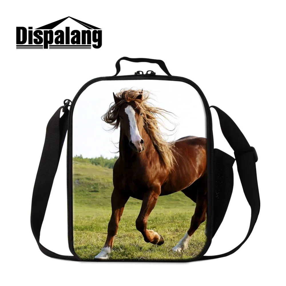 Dispalang Horse font b Lunch b font font b Bag b font for Children Animal Print