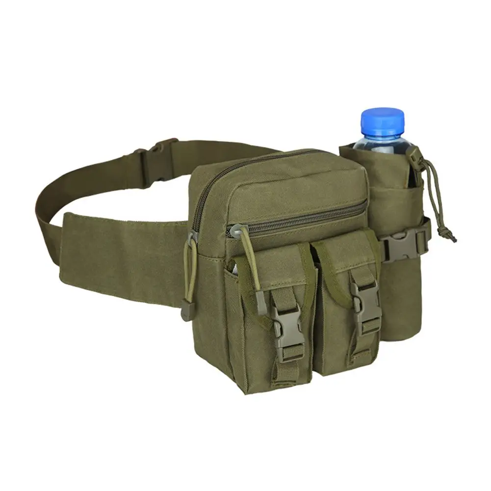 600D нейлон molle сумка pochete путешествия бутылка воды поясная сумка Военная поясная сумка - Цвет: army green