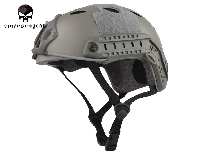 Emerson Fast шлем Шлем PJ Тип экономичная версия ВОЕННАЯ Униформа Airsoft Боевой шлем спасение с помощью парашютистов, прыжок мультикам черный EM8811 - Цвет: FG