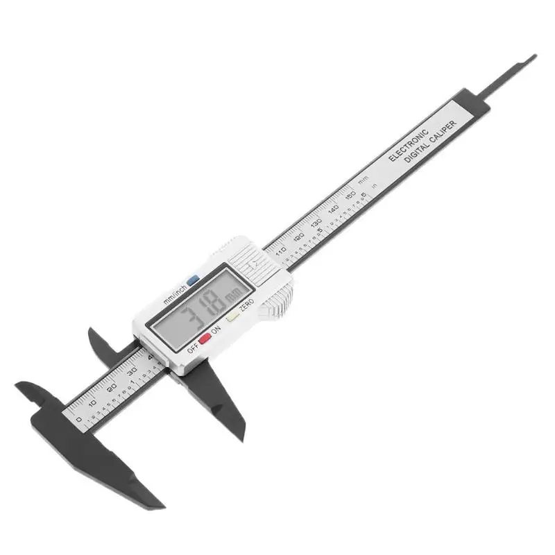 0-150 мм пластик электронный цифровой штангенциркуль пластик цифровой Калибр измерительная линейка микрометр измерительная линейка Trammel