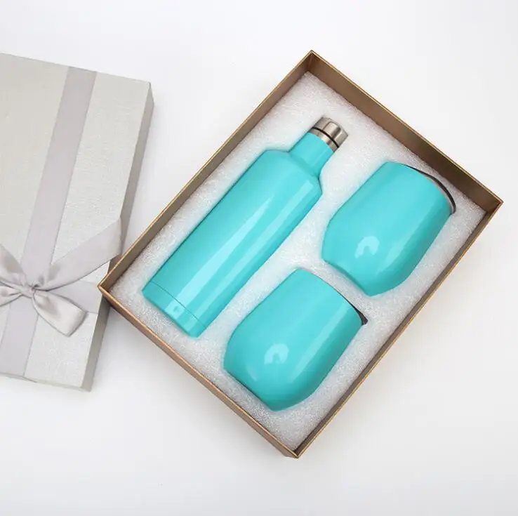 

Set wine bottle-Great Bottle Gift Box For Friend and Customers Wine Tumbler Beer Red Wine Cup amazing LOGO can be customized