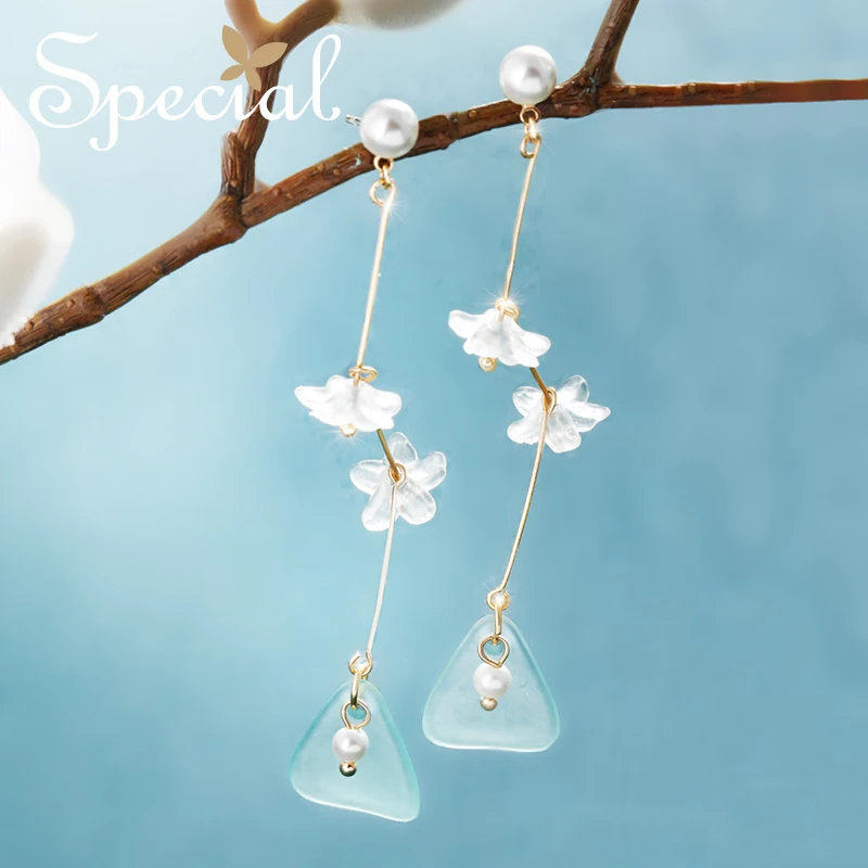 

Special Brand Fashion 925 Sterling Silver Ear Pins Opal Stud Earrings Pearls Long Earrings Jewelry Gifts for Women S1852E