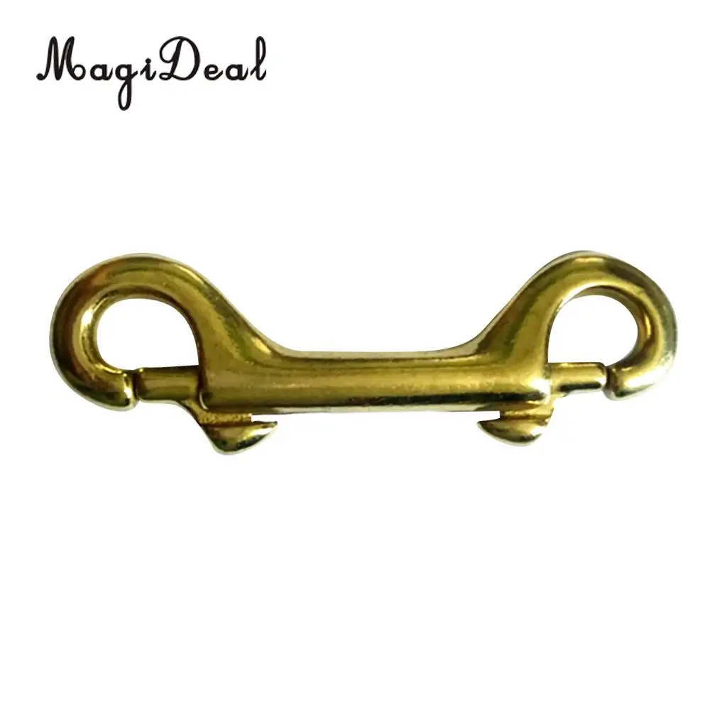 MagiDeal Solid Brass Double Ended Bolt Snap Hook Key Holder Key Chain 3-1/2'