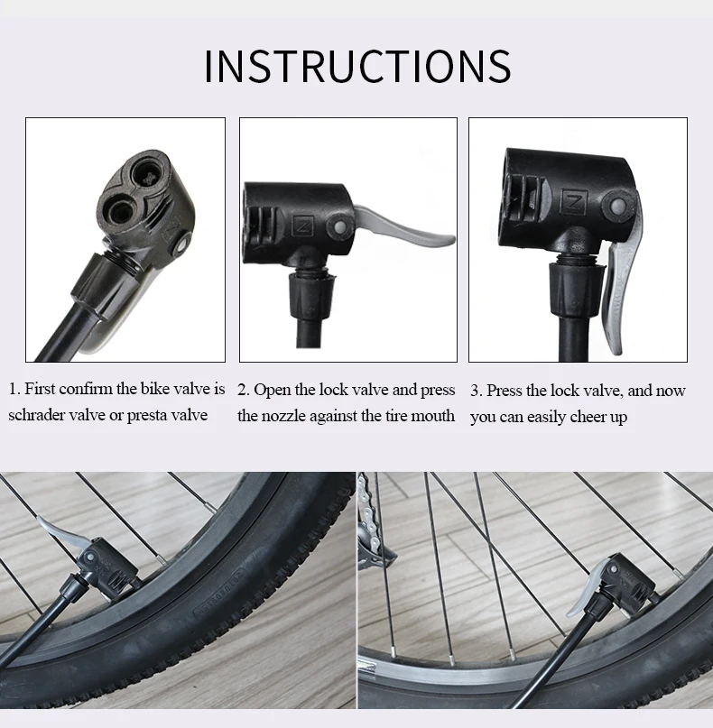 Портативный велосипедный насос Алюминий сплав велосипед МДП Надувное клапаны presta и SCHRADER 120 высокое давление PSI велосипедный насос с Давление датчик