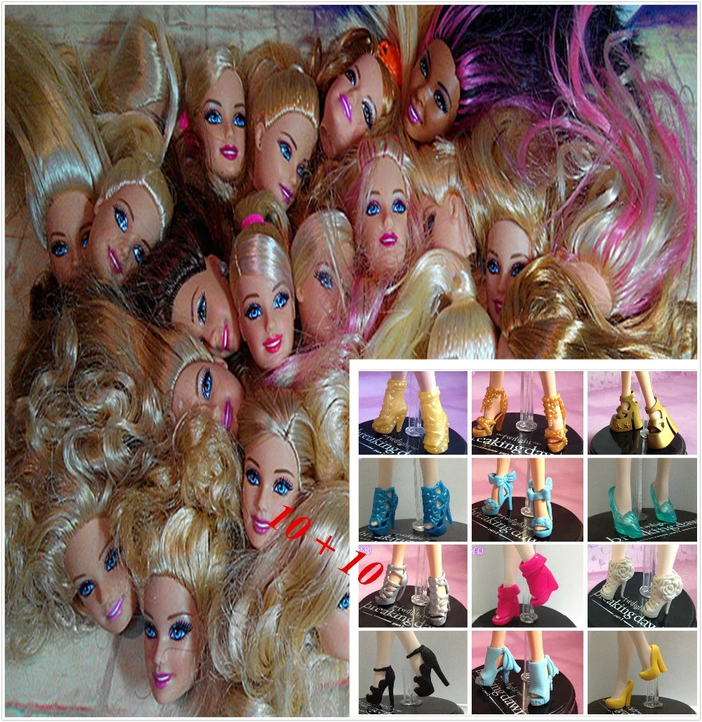 barbie heads for sale