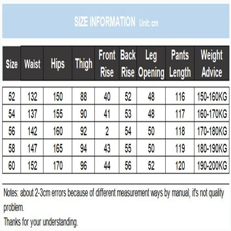 Big Size Jeans Men 52 54 56 58 60 200KG 