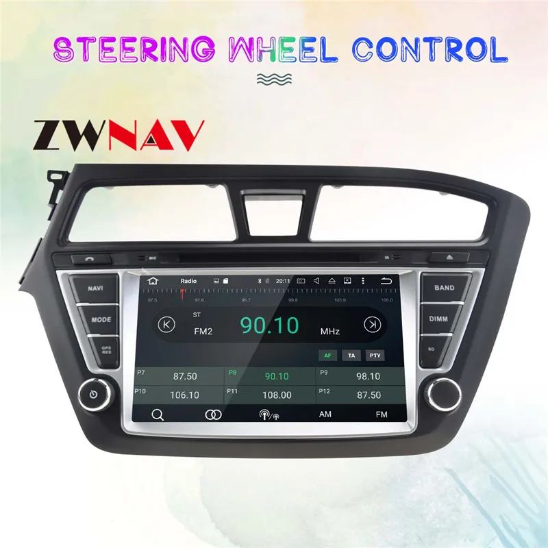 Flash Deal Android 8.0 Car GPS Navigation auto stereo Radio Screen For HYUNDAI I20 2014-2017 Left hand driving gps android Display ZWNAV 4
