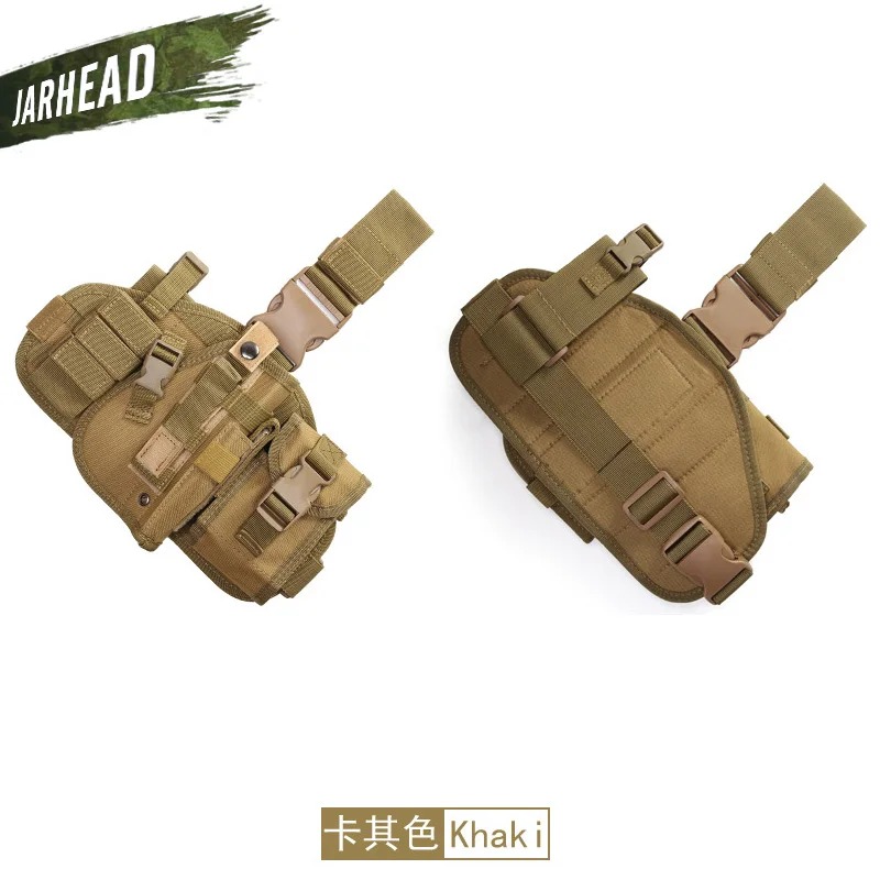 Тактический Molle Drop Leg платформа и пистолет кобура Glock страйкбол Бедро пистолет Регулируемый Торнадо ноги кобура Охота - Цвет: TAN