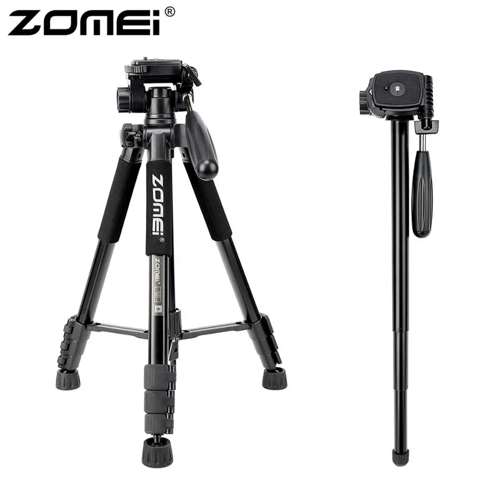 Штатив ZOMEI Q222 для камеры настольный гибкий дорожный смартфонов DSLR камер и