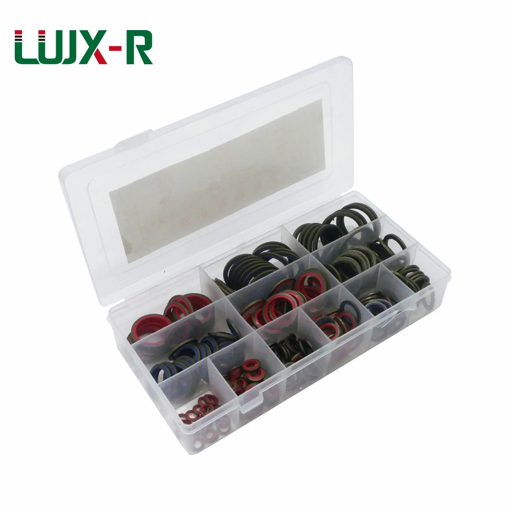 

LUJX-R 245 шт. комплект скрепленных шайб, уплотнительная плоская прокладка, резиновая масляная труба, Ремонтный ассортимент, комплект уплотнительных коробок, Аксессуары для посуды