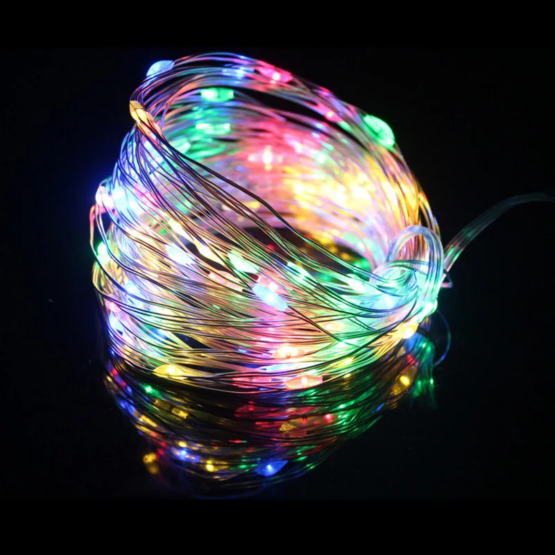 2M 5M 10M Copper Wire LED String lights Waterproof Holiday lighting For Fairy Christmas Tree Wedding Party Decoration