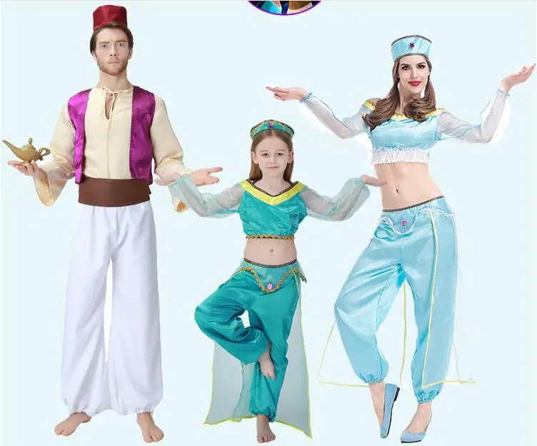 2017 hot sale aladdin king cosplay costume princess jasmine halloween cosplay costume paternity suit size s - Halloween Jasmine 2017 hot sale aladdin king cosplay costume princess jasmine halloween cosplay costume paternity suit size s - Halloween Jasmine
