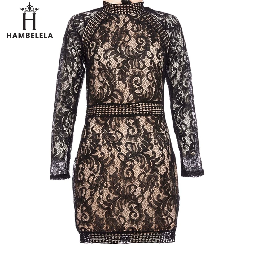HAMBELELA HIGH QUALITY Self Portrait Dress 2019 Women Wear Long Sleeve Lace Dress Elegant Winter Club Dress Robes Femmes Soldes (2)