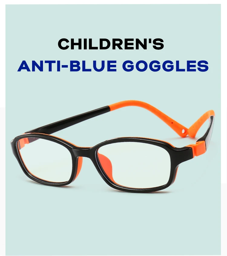 VCKA дети анти-синий светильник очки рамка TR90 компьютер девочка игра защитные очки мальчик силиконовый детский ультра светильник очки