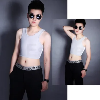 

Lesbian Tomboy Casual Breathable Buckle Short Chest Breast Binder Trans 5 Sizes