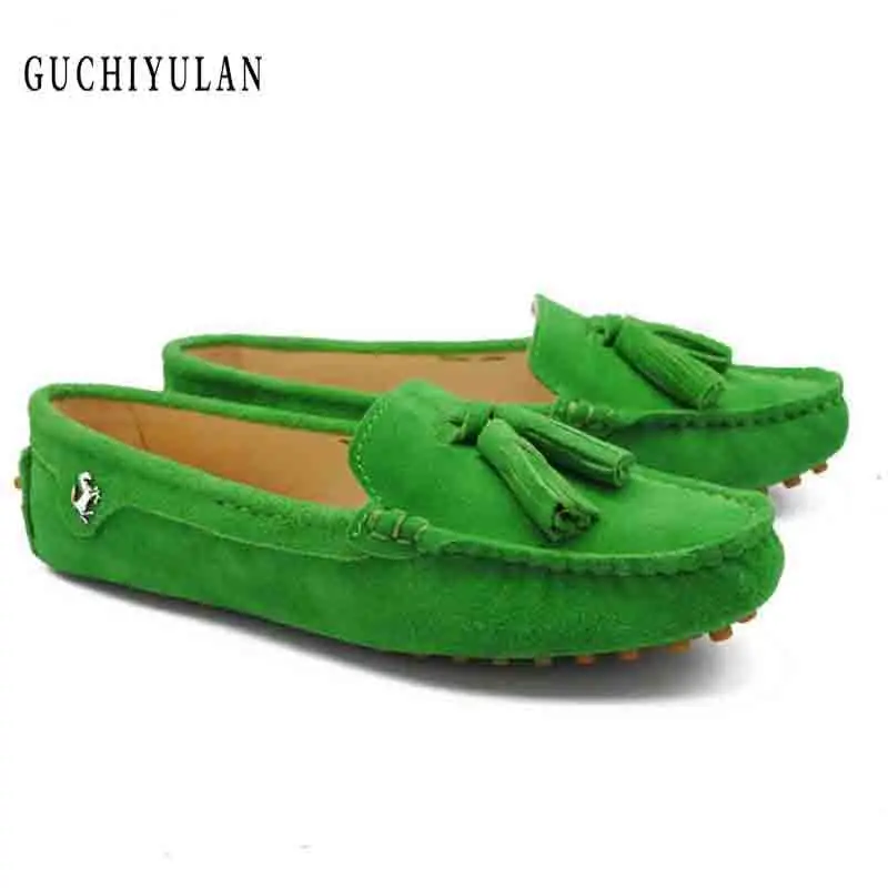 

lady shoes women New Arrival Casual Genuine Cowhide Leather Ladies Loafers Flat Moccasins Fashion Slip On Women Driving Shoes