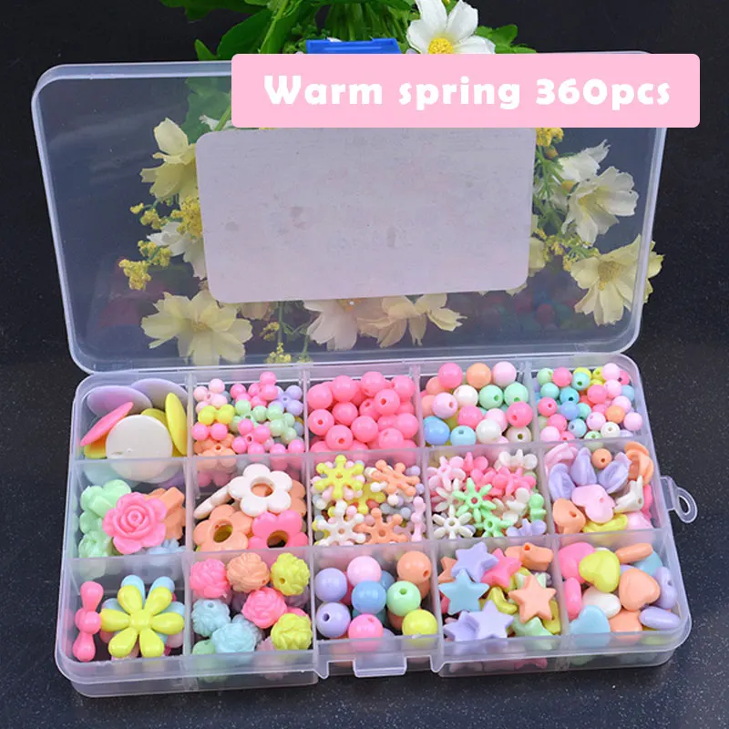 Educational Beads Lacing Toys For Children DIY Necklace Toys For Girls 7 Years Jewelry Making Handmade Toys For Girls MK2764H
