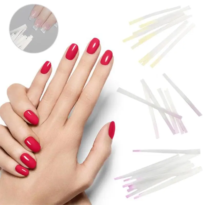 

10pcs/set Nail Extension Nail Form Fiberglass for UV Gel DIY Nail Extension Tips Form Tool