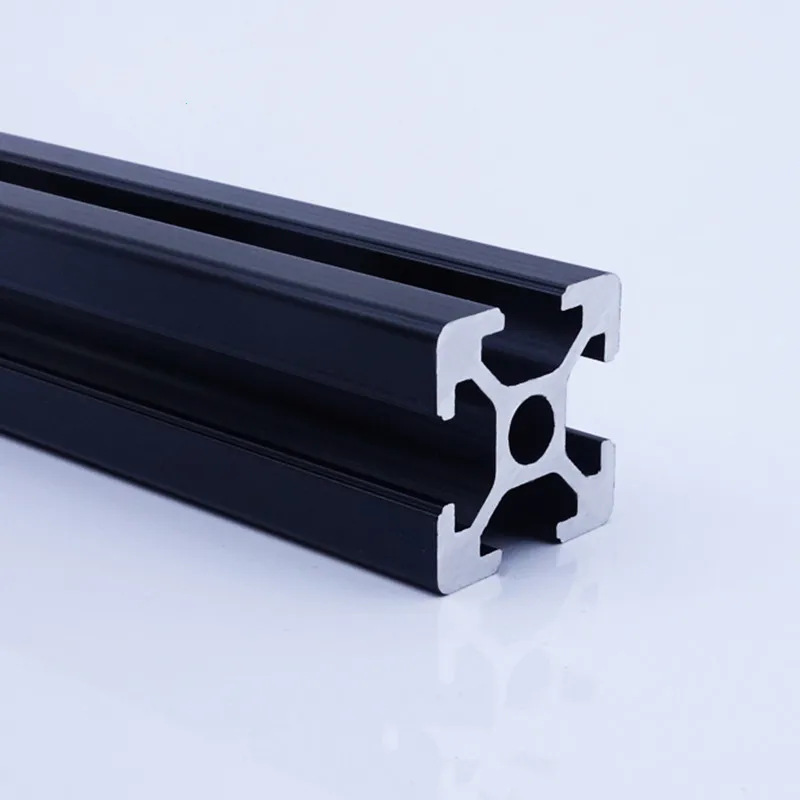 1 шт. черный Европейский стандарт анодированный алюминиевый профиль Экструзия 100-800 мм Длина линейной рельсы для ЧПУ 3d принтер