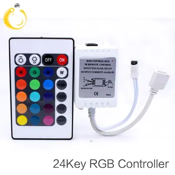 

10PCS/Lot 24 Keys DC12V 6A Mini RGB LED IR Wireless Controller with 24 Keys RGB Remote Control for LED Light Bar Lamp 24 Modes