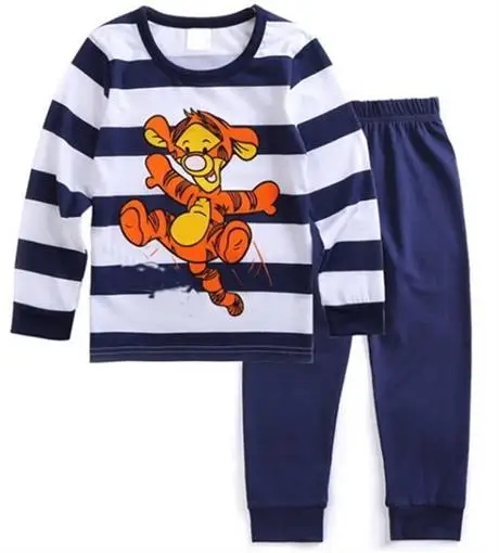 Brand Cartoon Cotton homewear pajamas Kids Baby Girls underwear Set Spring Autumn Sleepwear Children sleeping suits dr5t6 - Цвет: color at picture
