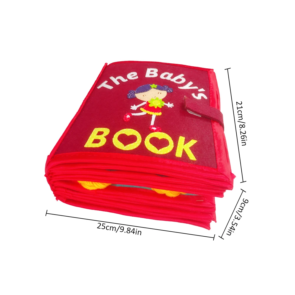 Criança Pano Livro Não-tecido Panting Manual Inteligência Puzzle Crianças Brinquedo Educação Precoce Desenvolvimento Leitura 3d Mod. 187546 3 Online shopping