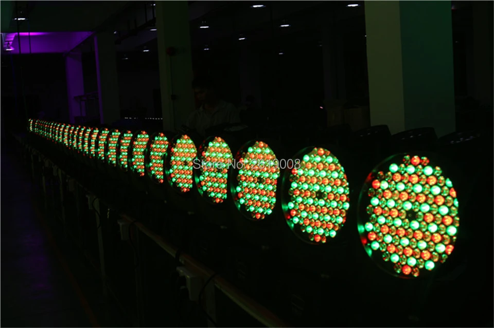 Pçs e lote com Flightcase Luz de Palco 4 108x3 w Rgbw Led Wash Moving Head Light Led Iluminação Stage Washer Dmx dj Stage Iluminação 108x3 w 20 RGBW LED Wash Moving Head Light LED