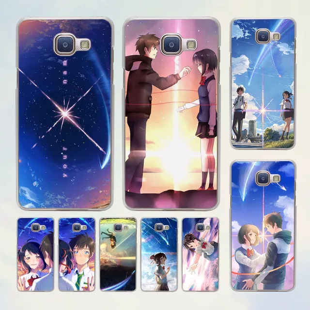 japanese anime your name girl boy design hard transparent case for