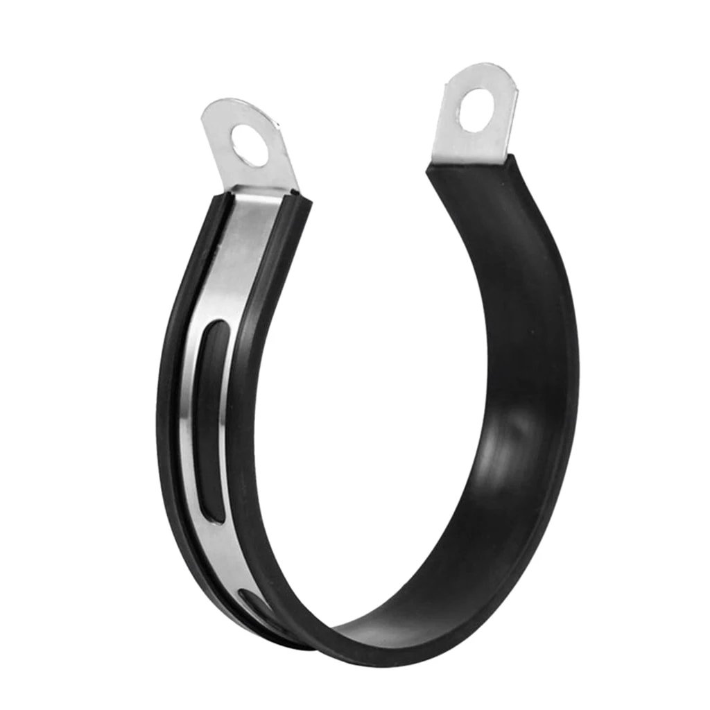 Universal Motorcycle Exhaust Muffler Pipe Bracket Clip Fasten Support Silencer Pipe Bracket Hanger Band