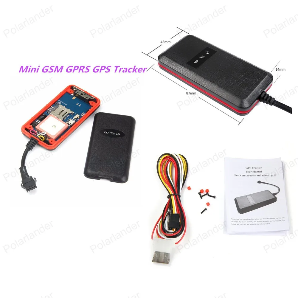 

6W GT003 Vehicle And Motorcycle GPS GPRS Tracker With Viberation Alarm Cut Line Alarm Anti-theft Android IOS System