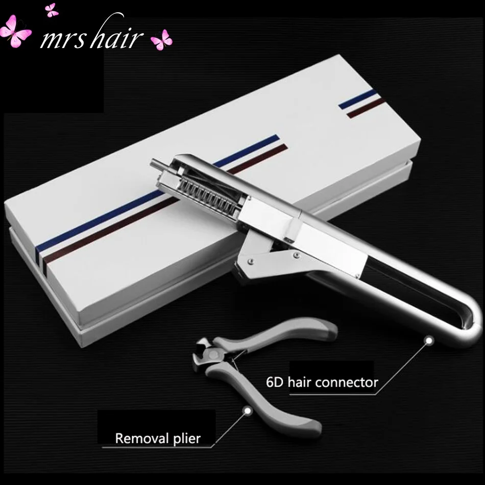 Pro 6D Hair Extension Machine/High End 6D hair connector wig Quick Extension Salon Tool No-trace Hair Extension Connectors