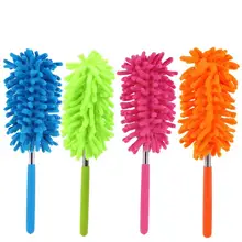 74cm Scalable Duster Cleaner Brush Desktop Cleaning Duster Telescopic Soft Microfiber Chenille Household Cleaning Tool