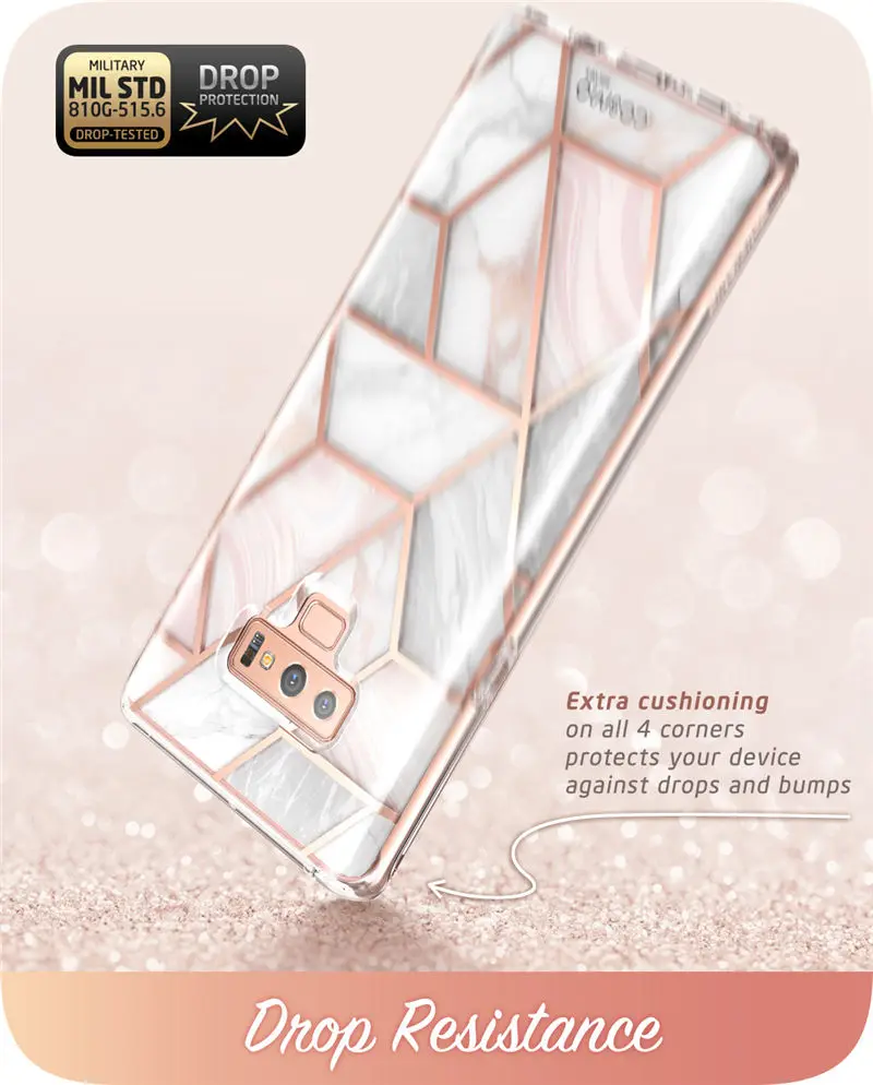kawaii phone case samsung For Samsung Galaxy Note 9 Case i-Blason Cosmo Full-Body Glitter Marble Bumper Protective Cover with Built-in Screen Protector samsung cases cute