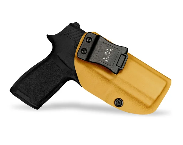 Yellow For Right B.B.F Make IWB KYDEX подходит: Sig Sauer P320 переносная Компактная кобура для пистолета внутри скрытой поясницы чехол для пистолета - Цвет: Yellow For Right