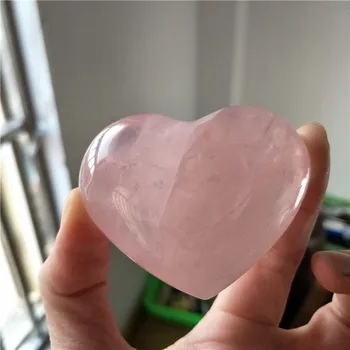 

natural rose quartz crystal heart for home decoration healing crystals wedding decoration christmas decor