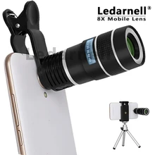 Универсальный Объективы для телефонов 8X Zoom Telescope телефото для iphone 6 5s samsung S6 S5 htc LG Мото Телефон Штатив падение