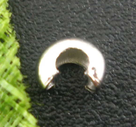 Free Shipping! 500PCs Silver Plated Crimp Beads Covers 4mm x3mm( 1/8&quot x 1/8&quot) J0993 | Украшения и аксессуары