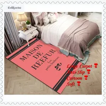 Черный слова розовый ковер домашняя площадь Напольный Коврик Гостиная Moqueta Suelo спальня Tapete Para Sala Alfombra Dywan