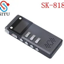 Лидер продаж, мульти-функциональные Перезаряжаемые SK-818 8 Гб цифровой Аудио Диктофон Регистраторы Цифровой диктофон-ручка MP3 плеер для конференц-зала