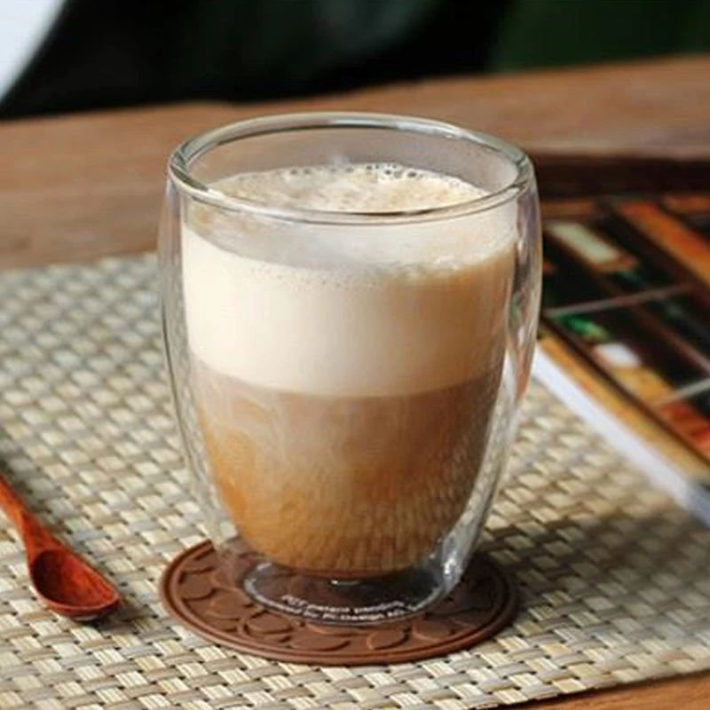 

Heat Resistant Double Wall Tea Glass Cup Beer Coffee Cup Set Handmade Creative Healthy Drink Mug Transparent Drinkware