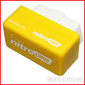 

10pcs/lot Yellow Color NitroOBD2 for Benzine Car Chip Tuning Box More Power More Torque Nitro OBD Plug and Drive OBD2 Tools