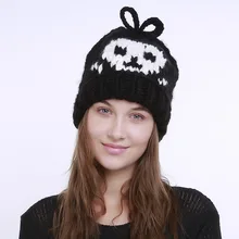 Mingjiebihuo модная индивидуальная осенне-зимняя Чистая ручная шерстяная вязаная шапка из толстой шерсти, теплая Выходная шляпа