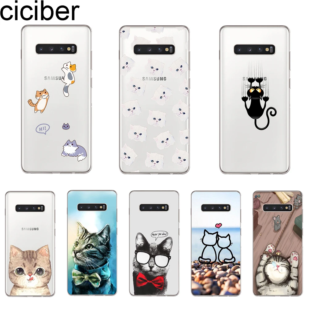 Ciciber чехол для Samsung Galaxy S9 S8 S7 S6 S5 S10 + S10e Lite Plus Edge мини чехлы телефонов мягкие ТПУ
