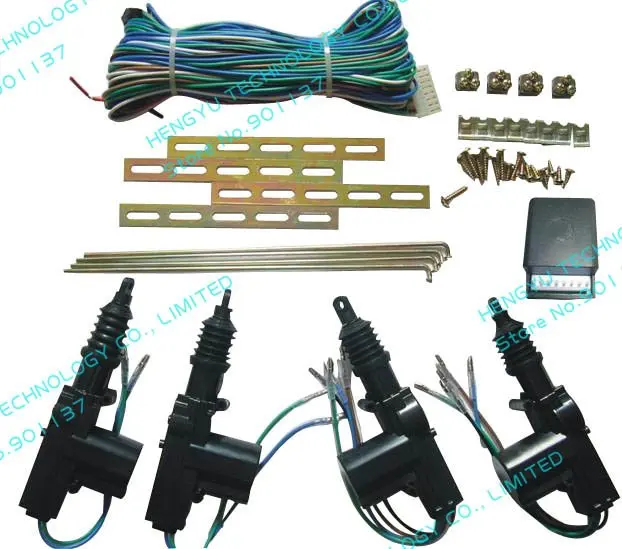 

car DC12V heavy duty power door lock actuator auto central door locking system motor hardware central lock 2 master 2 slave