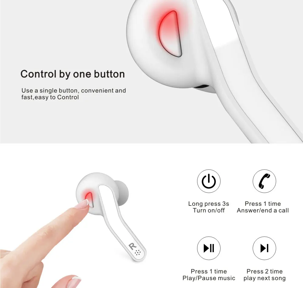 Беспроводная Hi Fi Bluetooth гарнитура T88 TWS стереозвук с 3D звуком для телефона микрофон