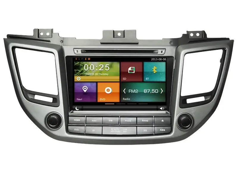 

8" in-dash Car DVD player with GPS(opt),audio Radio stereo,USB/SD,AUX,BT/TV,car multimedia headunit for HYUNDAI TUCSON IX35 2015