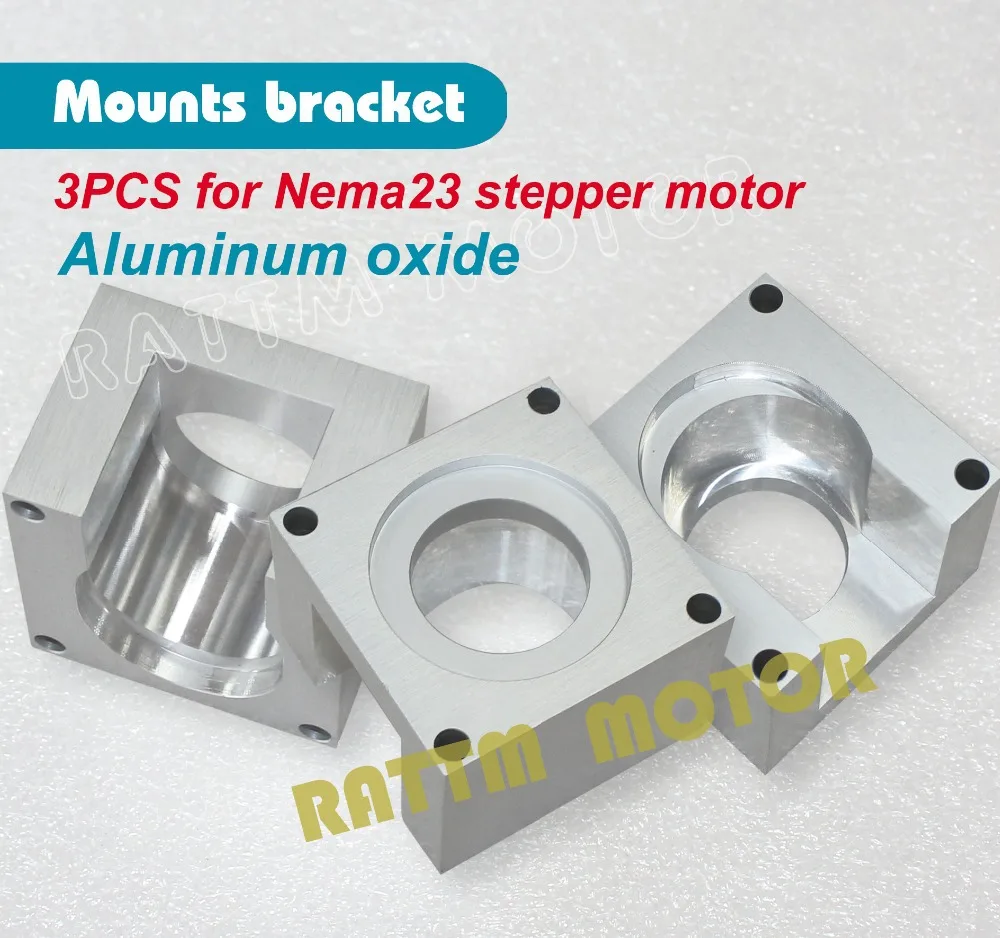 

3pcs Nema23 Motor mounts stepper motor base 57 stepper motor bracket 3set installation screw Aluminium oxide